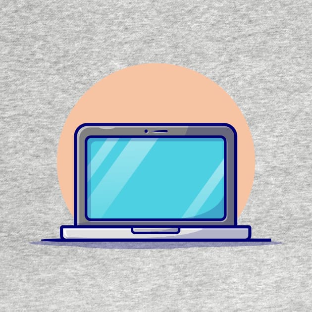 Laptop Cartoon Vector Icon Illustration (3) by Catalyst Labs